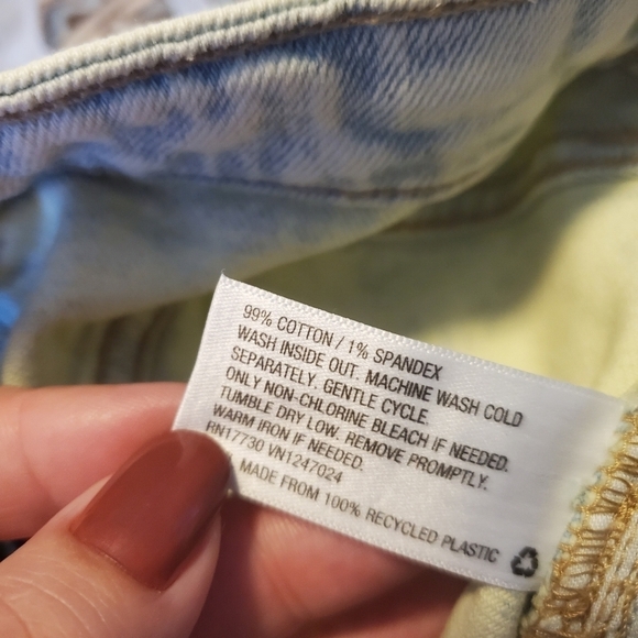 Wild Fable Super High Rise Acid Over-Dye Straight Jeans - Picture 11 of 14